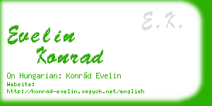 evelin konrad business card